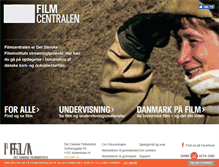 Tablet Screenshot of filmcentralen.dk